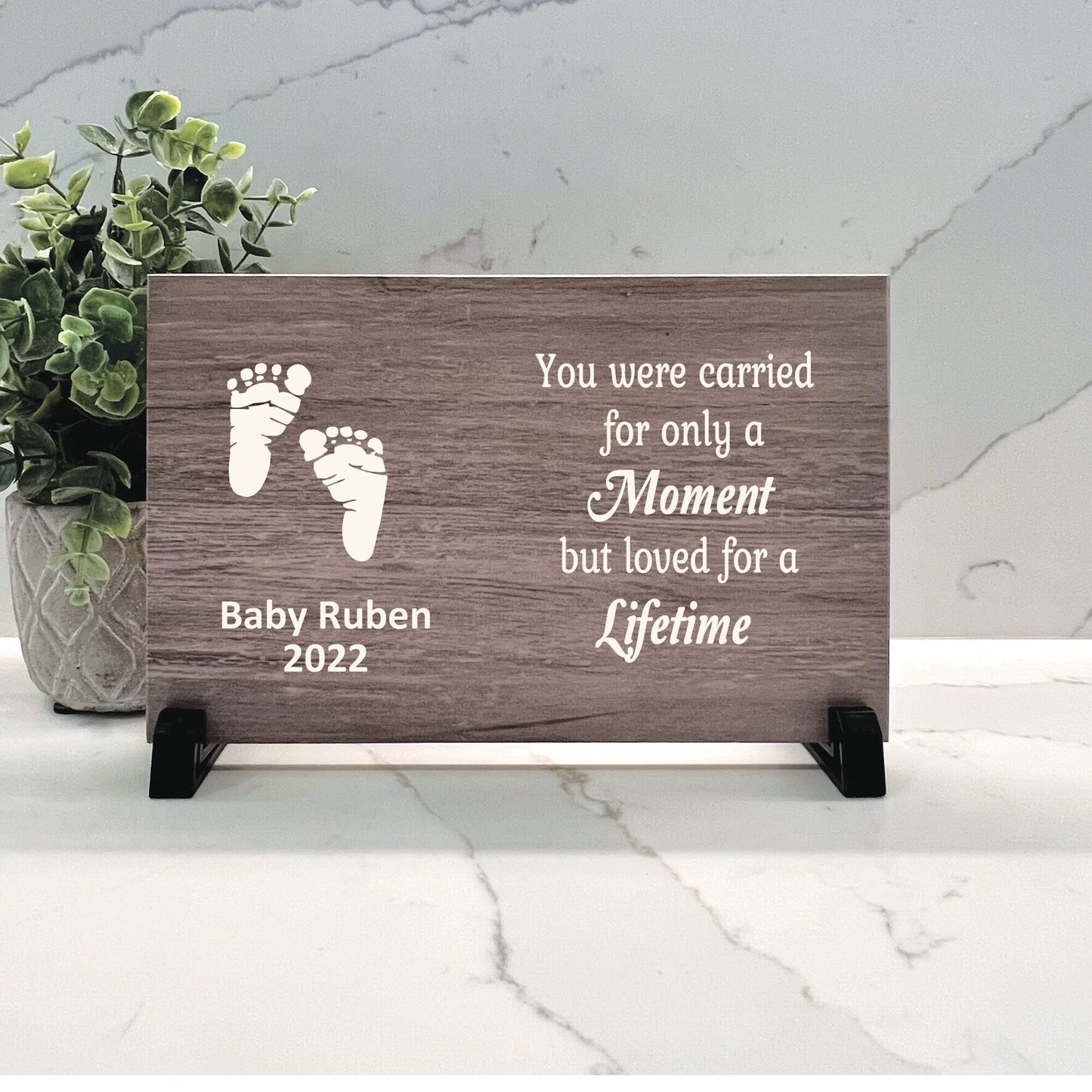 Baby Memorial - Sympathy Gift Bereavement Gift Miscarriage Gift - Loss of Baby - Condolence Gift - Personalized Wood Memorial for Baby Loss