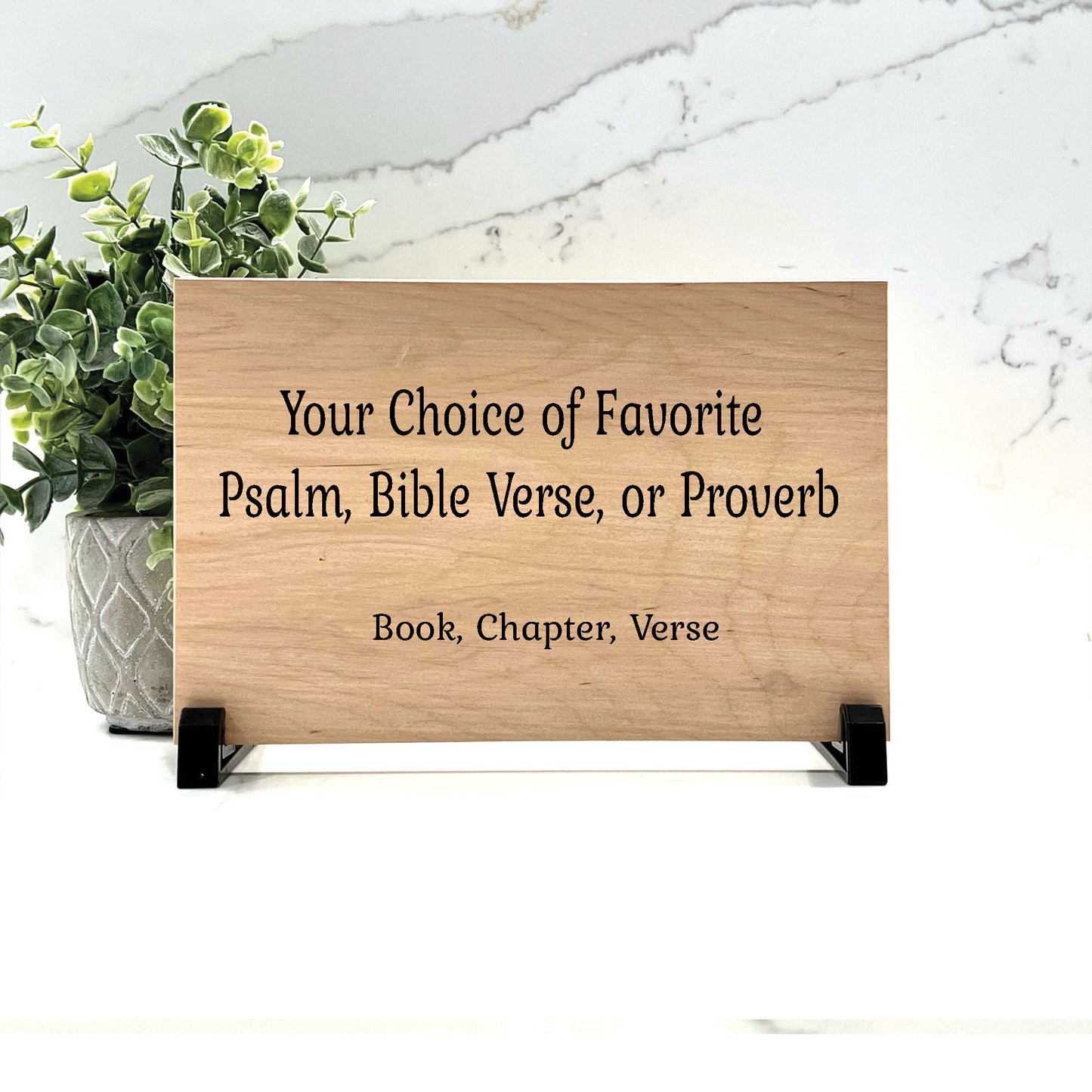 Bible Verse Sign. Custom Christian Home or Garden Decor. Choose your Favorite Bible Passage, Psalm, Proverb, Verse, Scripture - Wood Choice