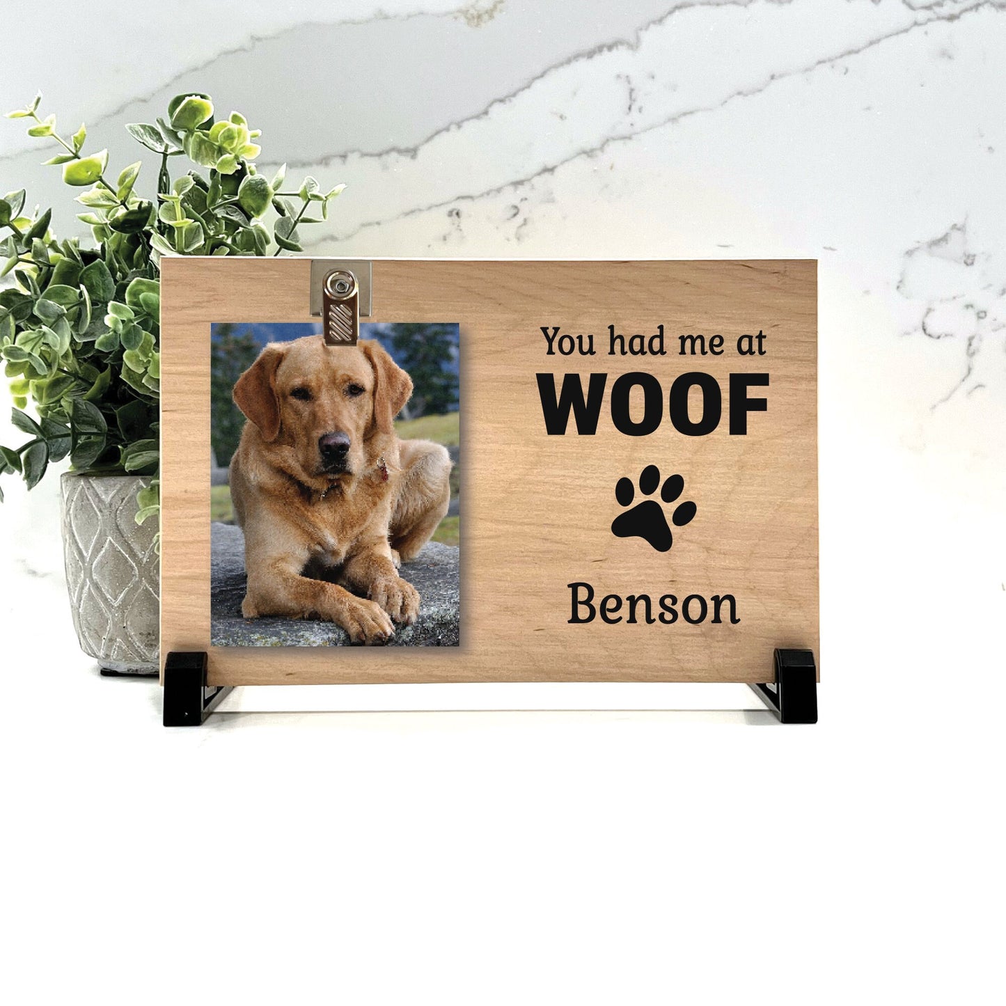 Customize your cherished moments with our Dog Personalized Picture Frame available at www.florida-funshine.com. Create a heartfelt gift for family and friends with free personalization, quick shipping in 1-2 business days, and quality crafted picture frames, portraits, and plaques made in the USA."