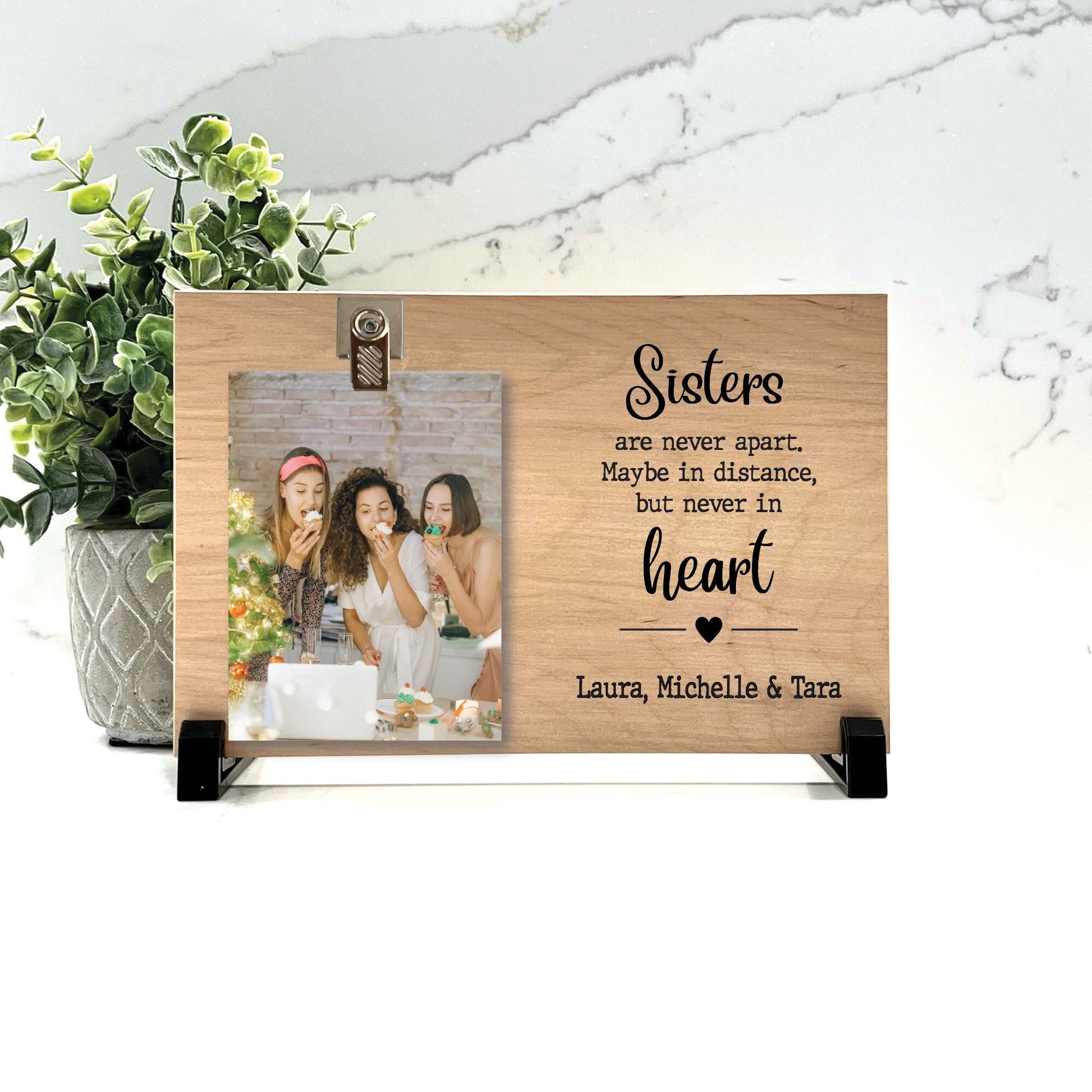 Customize your cherished moments with our Sister Personalized Picture Frame available at www.florida-funshine.com. Create a heartfelt gift for family and friends with free personalization, quick shipping in 1-2 business days, and quality crafted picture frames, portraits, and plaques made in the USA."