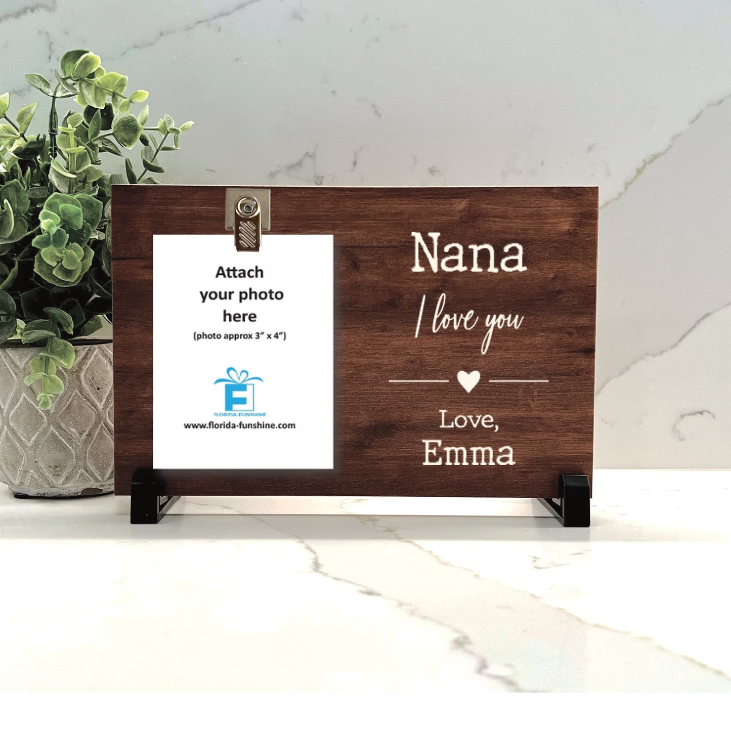 Nana Frame, I love you Frame, Personalized Frame, Personalized Gift for Nana, Nanny, Grandma, Personalized Wood Frame from grandchild