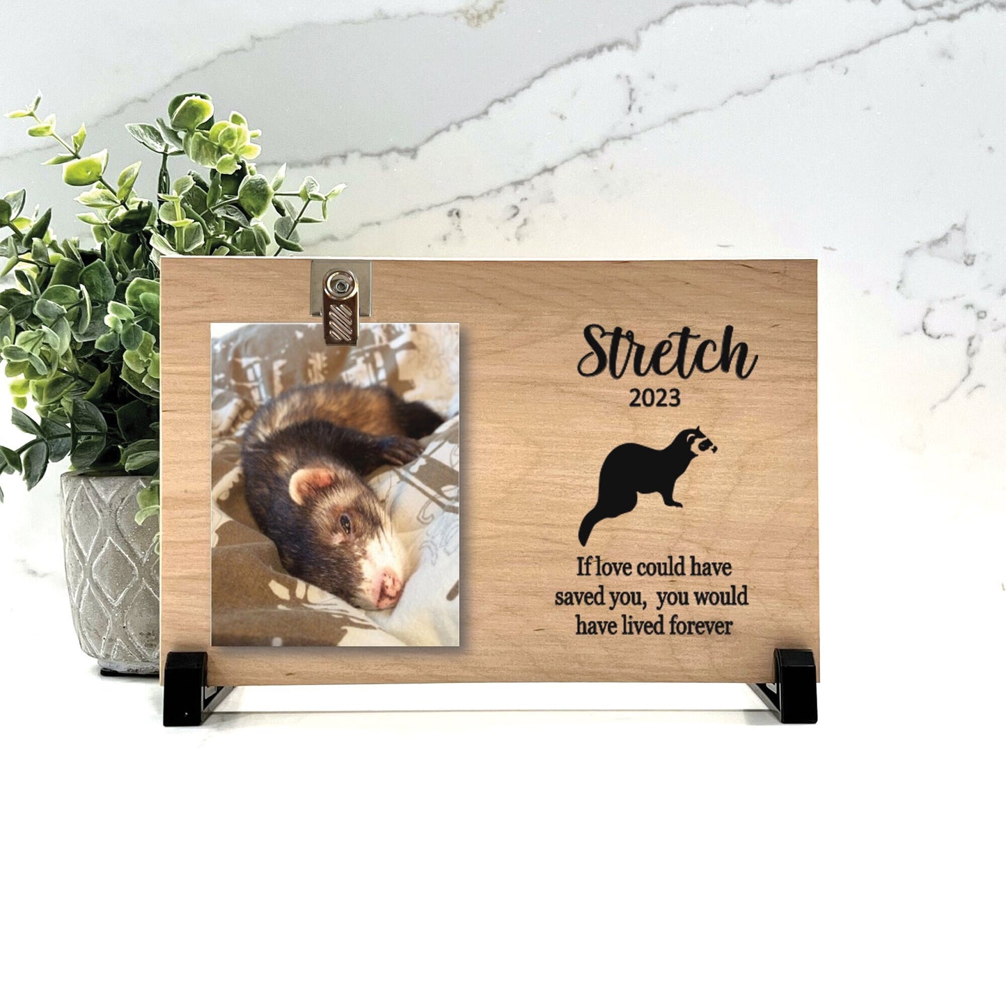 Ferret Memorial Gift, Ferret Memorial Frame, Ferret Photo Memorial, Ferret Loss Gift, Ferret Keepsake, Remembrance Gift