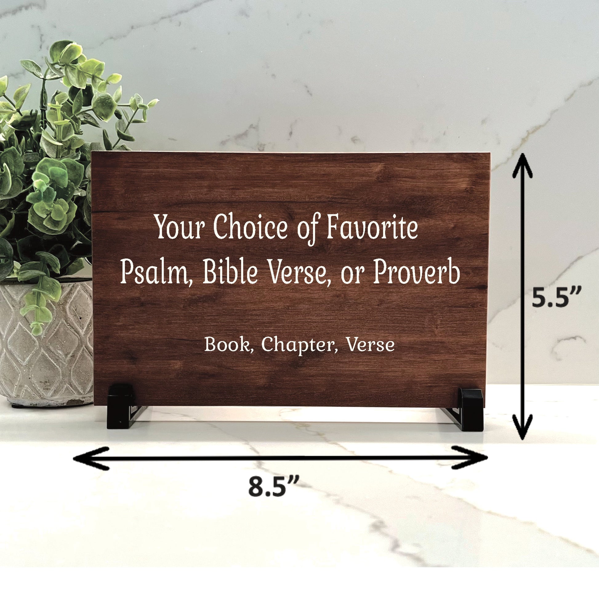 Bible Verse Sign. Custom Christian Home or Garden Decor. Choose your Favorite Bible Passage, Psalm, Proverb, Verse, Scripture - Wood Choice