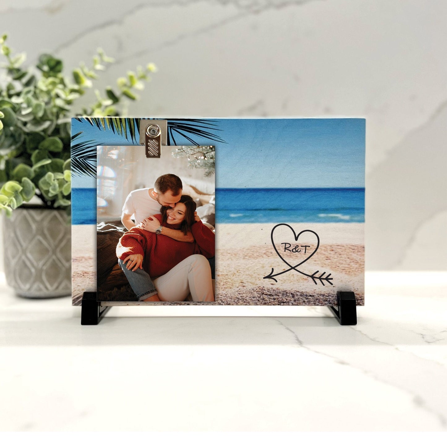 Customize your cherished moments with our Couple Picture Frame available at www.florida-funshine.com. Create a heartfelt gift for family and friends with free personalization, quick shipping in 1-2 business days, and quality crafted picture frames, portraits, and plaques made in the USA."