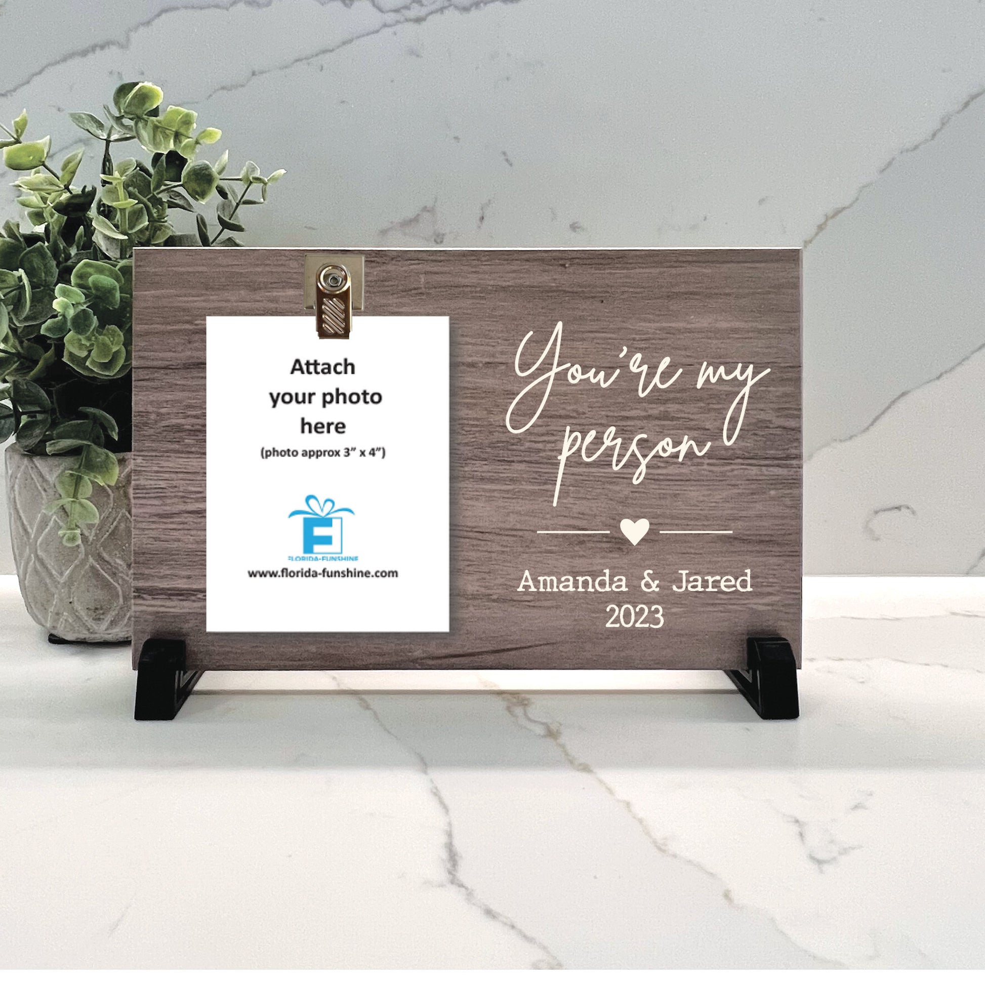 You&#39;re my Person, Personalized Wood frame, Engagement gift for couple, Wedding Gift, Wood color choice