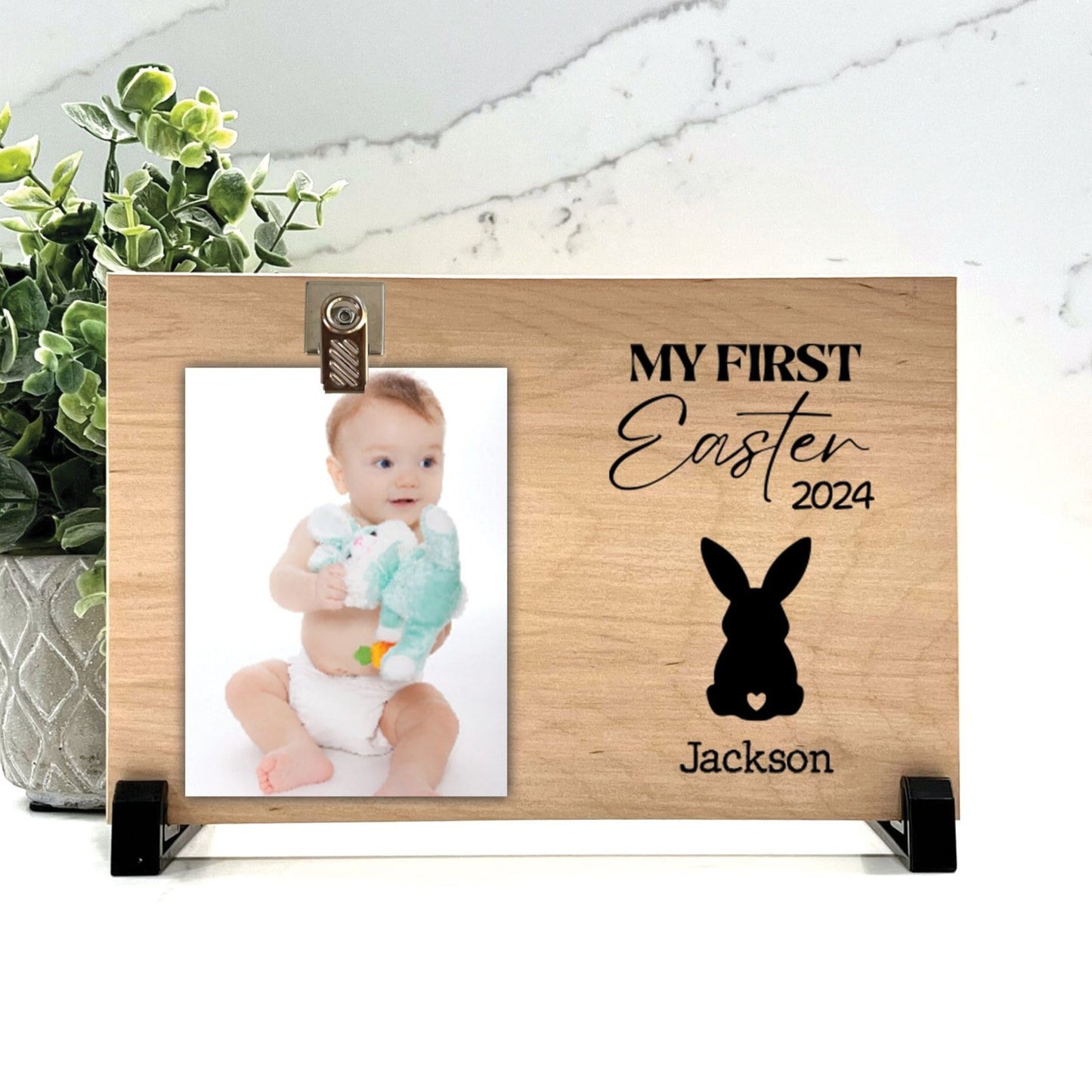 Customize your cherished moments with our First Easter Personalized Picture Frame available at www.florida-funshine.com. Create a heartfelt gift for family and friends with free personalization, quick shipping in 1-2 business days, and quality crafted picture frames, portraits, and plaques made in the USA."