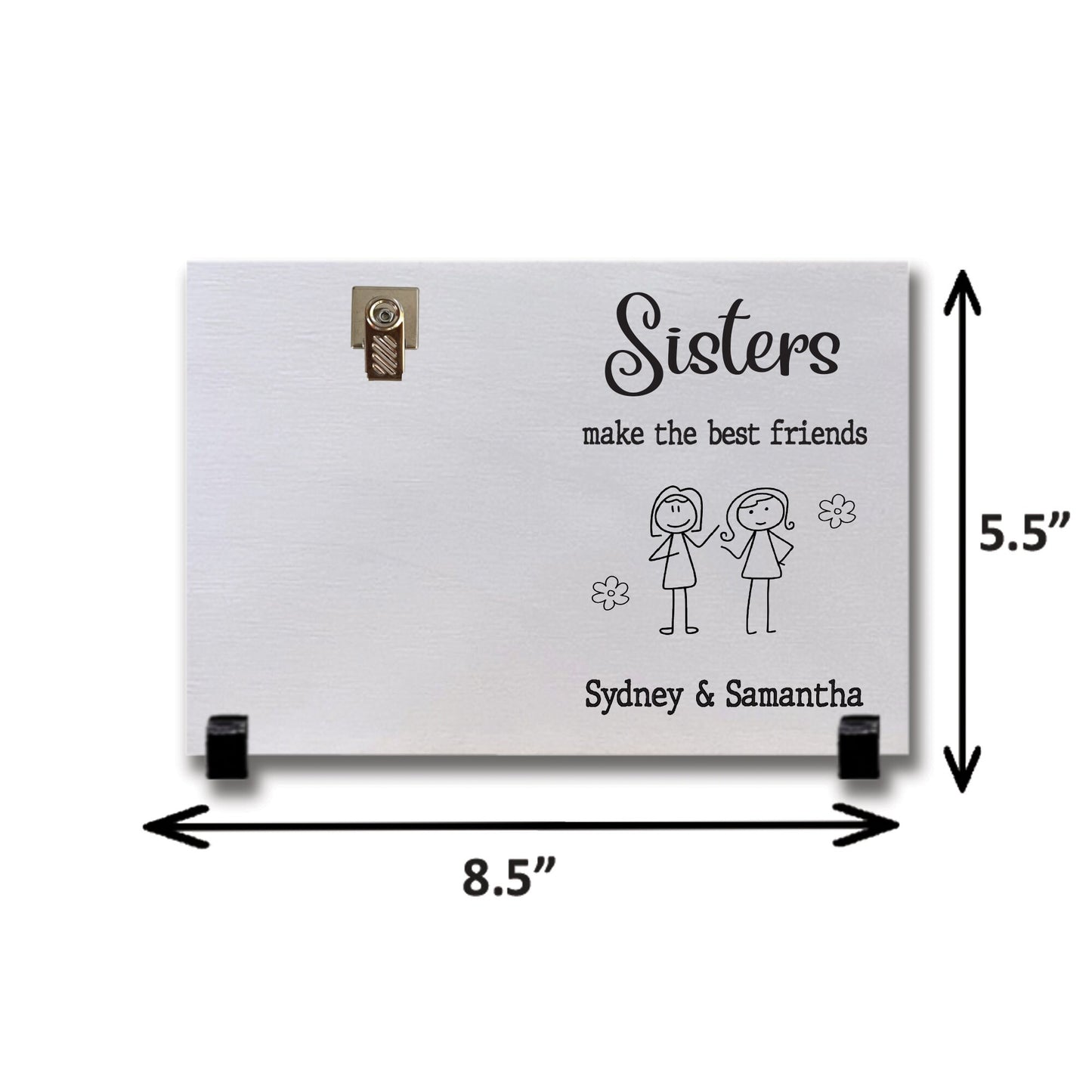 Sisters Frame, Sisters Make the Best Friends, Gift Ideas for Sisters, Personalized Sister Frames, Custom Wood Sisters Frame