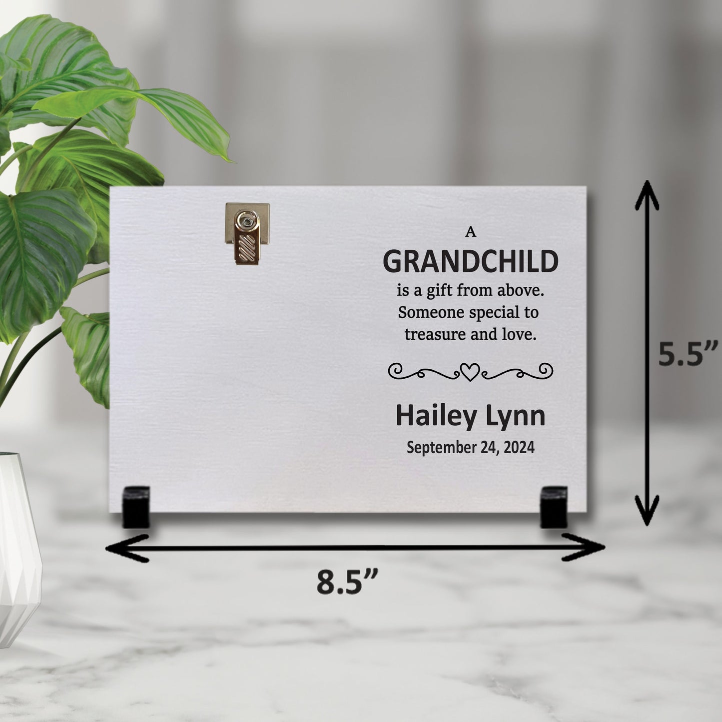 Grandchild Gift From Above Picture Frame | Personalized Grandchild Picture Frame | Custom Grandchildren Picture Frame | New Grandma Gift