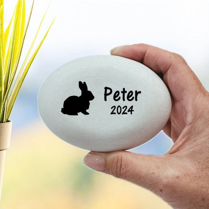 Rabbit Memorial Stone- Personalized Pet Keepsake- Pet Loss Gift - Custom Rabbit Sympathy Gift - Pet Condolence Gift- Rabbit Keepsake