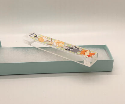 Woodland Animals Mezuzah - with or without name